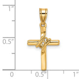 14k Diamond Cross Mounting