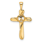 14k Diamond Cross Pendant Mounting