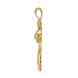 14k AA Diamond Cross Pendant
