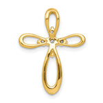 14k 1/5ct. Diamond Cross Chain Slide
