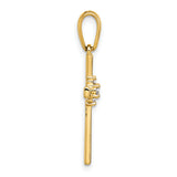 14K 1/20ct. Diamond Cross Pendant