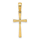 14K 1/20ct. Diamond Cross Pendant