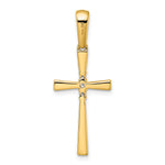 14K 1/15ct. Diamond Cross Pendant