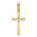 14K 1/15ct. Diamond Cross Pendant