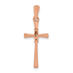 14k Rose Gold 1/20ct. Diamond Cross Pendant