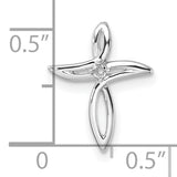 14k White Gold Cross Pendant Mounting