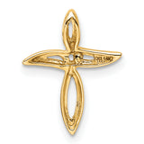 14k Diamond Cross Pendant Mounting