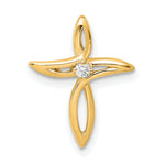 14k A Diamond Cross Pendant