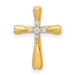 14k Diamond Cross Slide Pendant