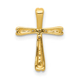 14k Diamond Cross Slide Pendant