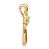 14k Diamond Cross Slide Pendant