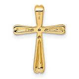 14k Diamond Cross Slide Pendant
