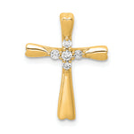 14k Diamond Cross Slide Pendant