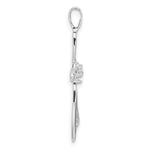 14k White Gold Cross Pendant Mounting