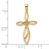 14k Cross Pendant Mounting