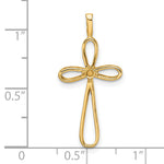 14k Cross Pendant Mounting