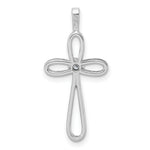 14k AA Diamond Cross Pendant