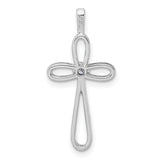 14k AA Diamond Cross Pendant
