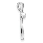 14k White Gold Cross Chain Slide Mounting