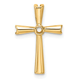 14k Cross Pendant Mounting