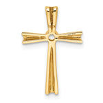 14k Cross Pendant Mounting