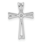 14k White Gold Cross Pendant Mounting