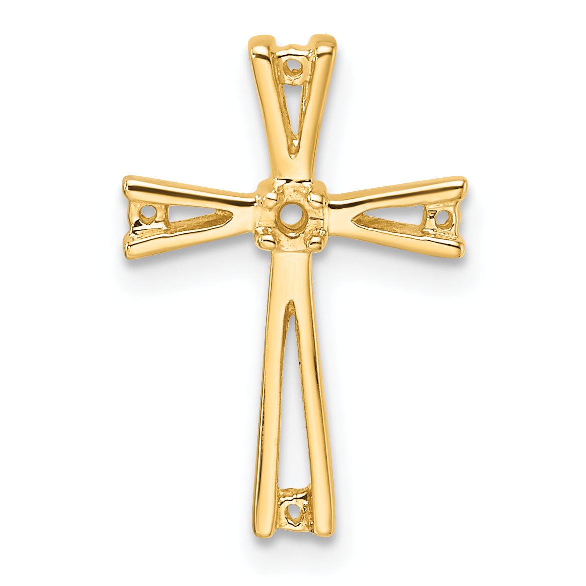 14k Cross Pendant Mounting