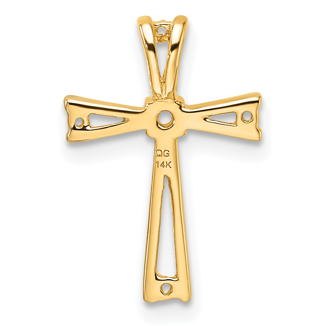 14k Cross Pendant Mounting