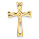 14k Cross Pendant Mounting