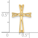 14k Cross Pendant Mounting