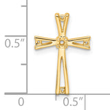 14k Cross Pendant Mounting