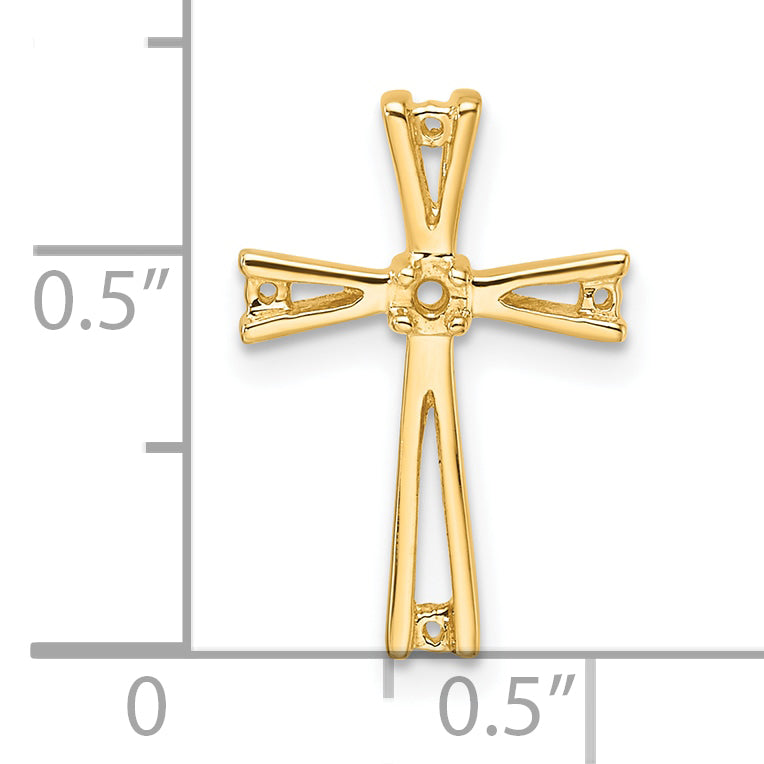14k Cross Pendant Mounting