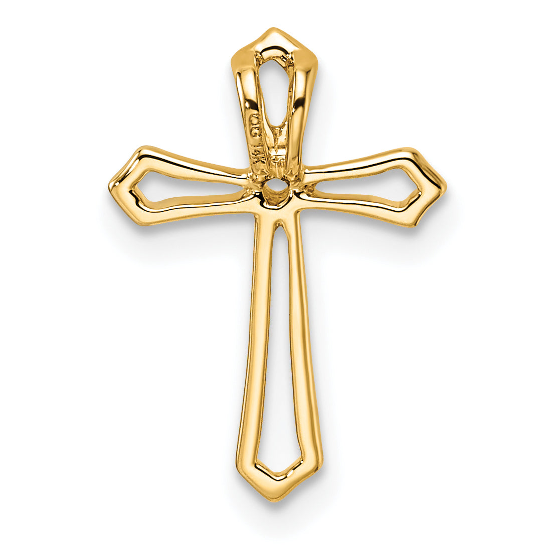 14k Passion Cross Pendant Mounting