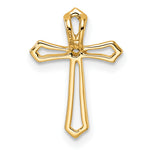 14k Passion Cross Pendant Mounting
