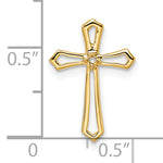 14k Passion Cross Pendant Mounting