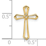 14k Passion Cross Pendant Mounting