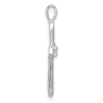 14k White Gold Cross Pendant Mounting