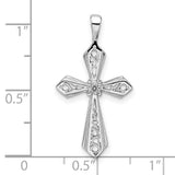 14k White Gold Cross Pendant Mounting