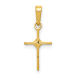 14k Small .01ct. Diamond Cross Pendant