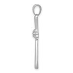14k White Gold 1/20ct. Diamond Cross Pendant