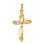 14k 1/10ct. Diamond Cross Pendant