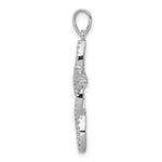 14k White Gold 1/4ct. Diamond Cross Pendant