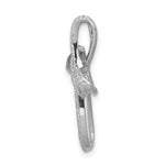 14k White Gold 1/3ct. Diamond Cross Chain Slide