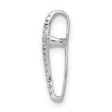 14k White Gold 1/15ct. Diamond Cross Pendant