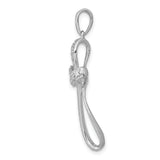14k White Gold 1/5ct. Diamond Cross Pendant