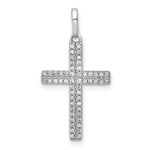 14k White Gold 1/6ct. Diamond Cross Pendant