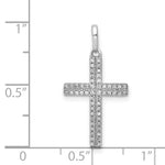 14k White Gold 1/6ct. Diamond Cross Pendant