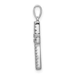 14k White Gold 1/8ct. Diamond Cross Pendant