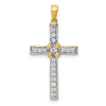 14k 1/3ct. Diamond Cross Pendant