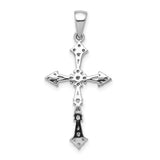 14k White Gold 1/4ct. Diamond Cross Pendant
